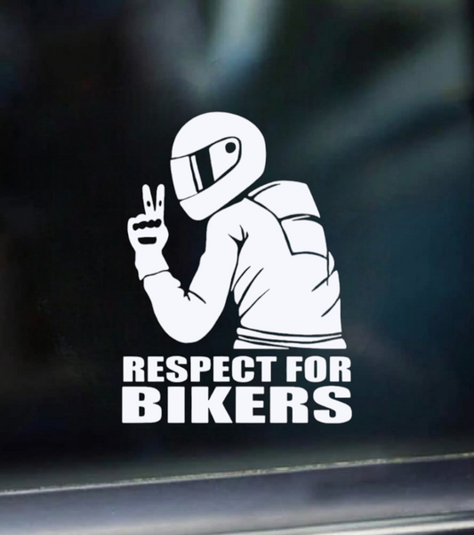 Respect for bikers - Car decal
